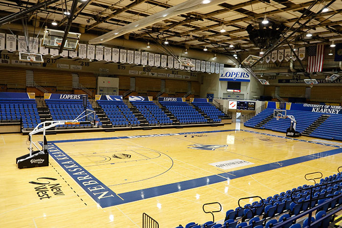 The Health and Sports Center Arena is a 5,100-seat arena that is nearly 400,000-square-feet and is one of the largest venues in the MIAA.
