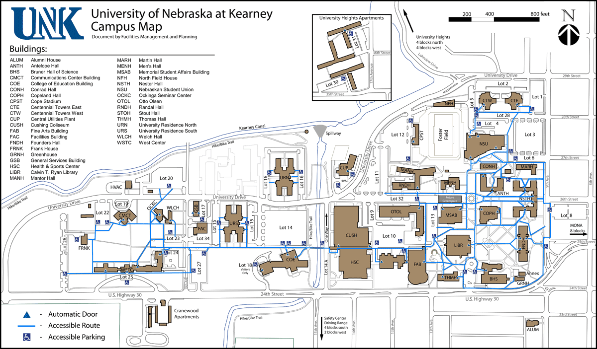 University Of Nebraska Campus Map