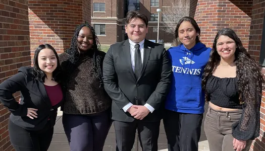 student leaders pose for a photo