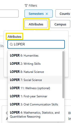 Attributes Filter