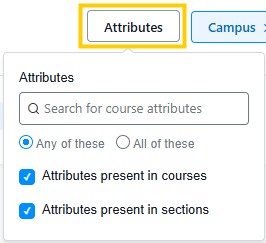 Course Attributes