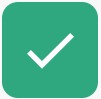 Course Taken Icon is a green square with a white check mark in the center of the square.