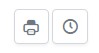 Two square buttons showing a printer icon and a clock icon.