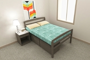 Village Flats Bedroom