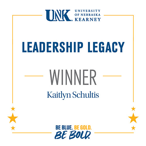 Leadership Legacy Winner: Kaitlyn Schultis