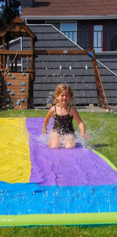 kids playing in water