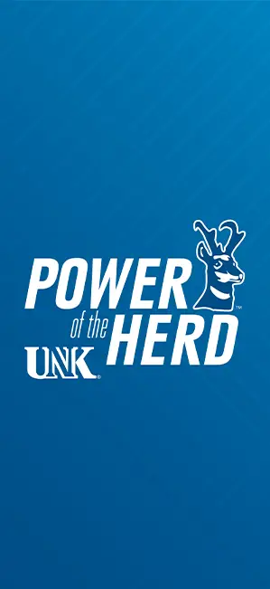 unk power of the herd mobile wallpaper with a solid blue background