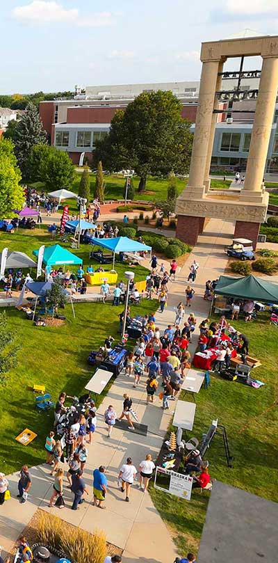 an aerial view of the blue gold showcase