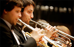 Students playing in Concert Band