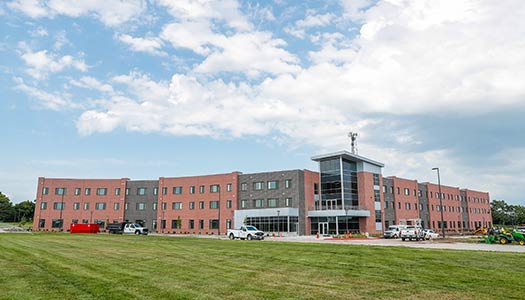 North Side Exterior of Village Flats Apartments