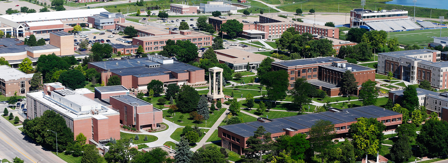 Campus Quad from the air