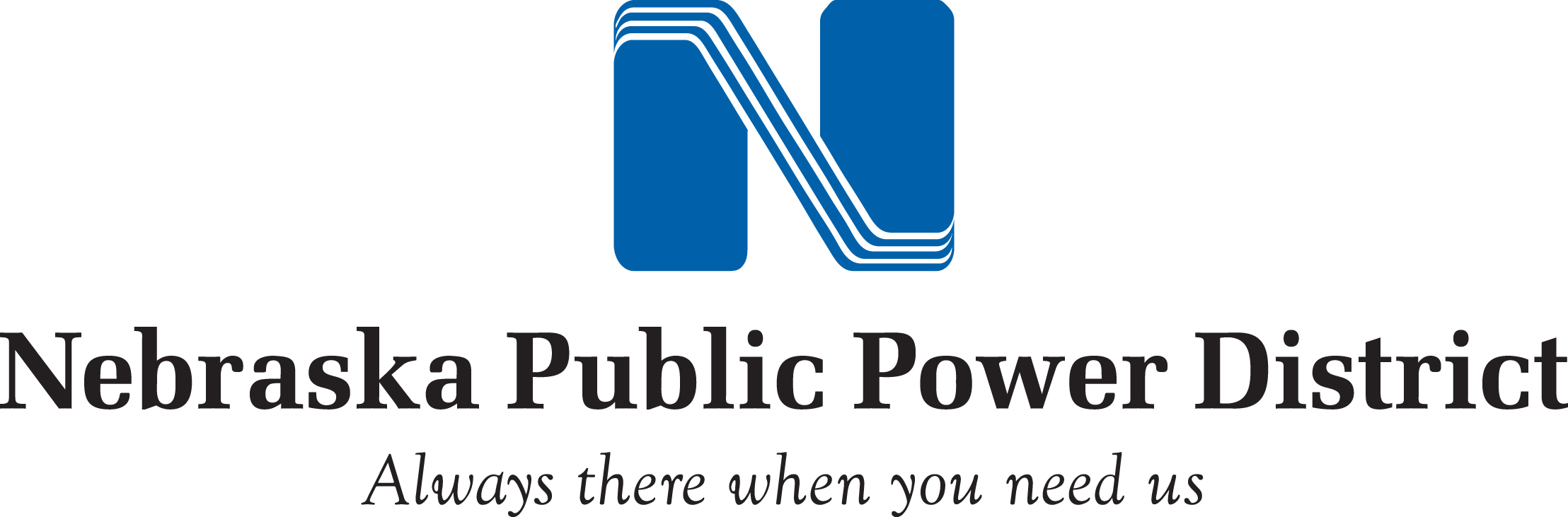 Logo: Nebraska Public Power District. Always there when you need us