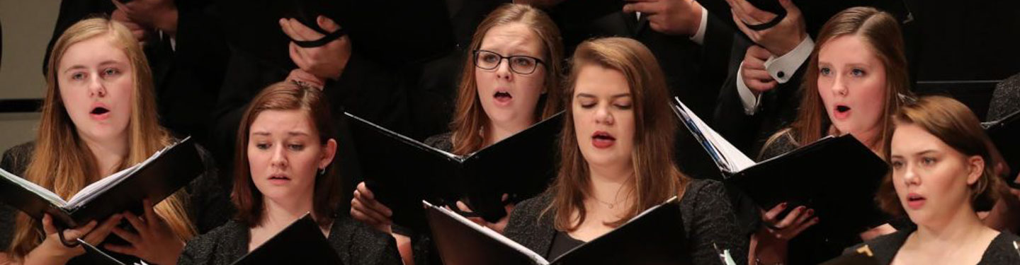choir students performing