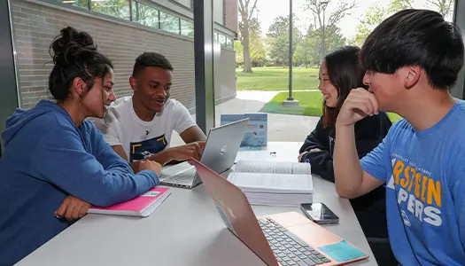 students in a study group