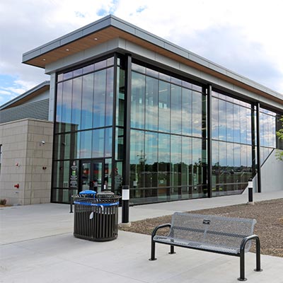 exterior picture of the tennis center
